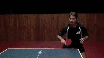 Backhand Push In Table Tennis On Make A Gif Table Tennis GIF 2018 - LowGif