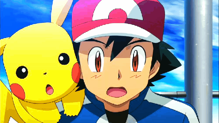 tag for pokemon xy ash and pikachu  gif animado do dia li