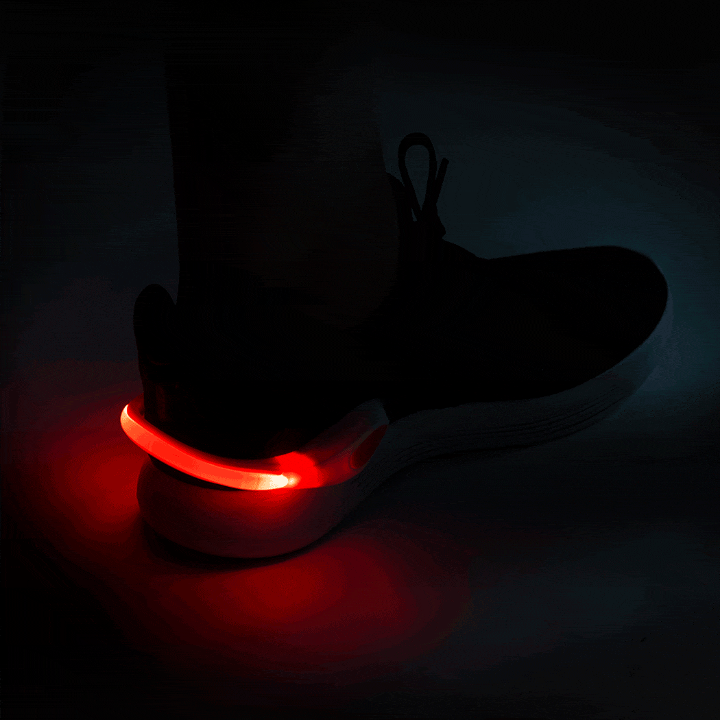 Lightguide Led Shoe Clips Set Of 2 Gone For A Run Blinking Light ...