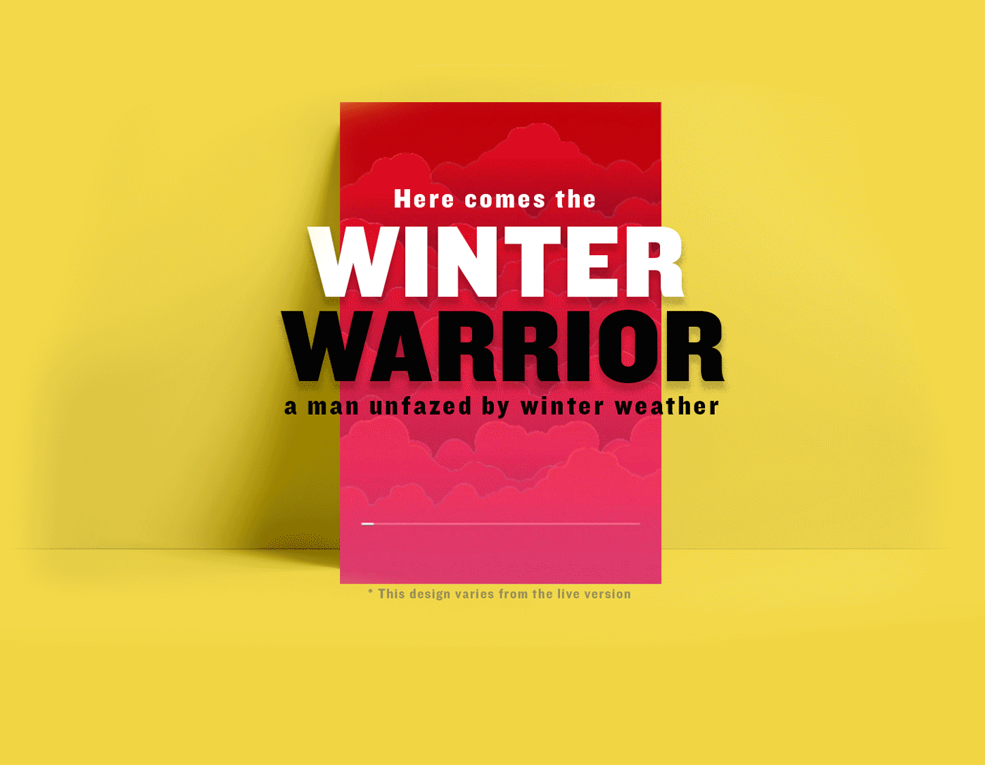 the winter warrior interactive video on behance