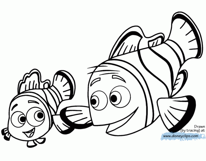 finding nemo coloring pages for kids nemo disney pixar finding nemo