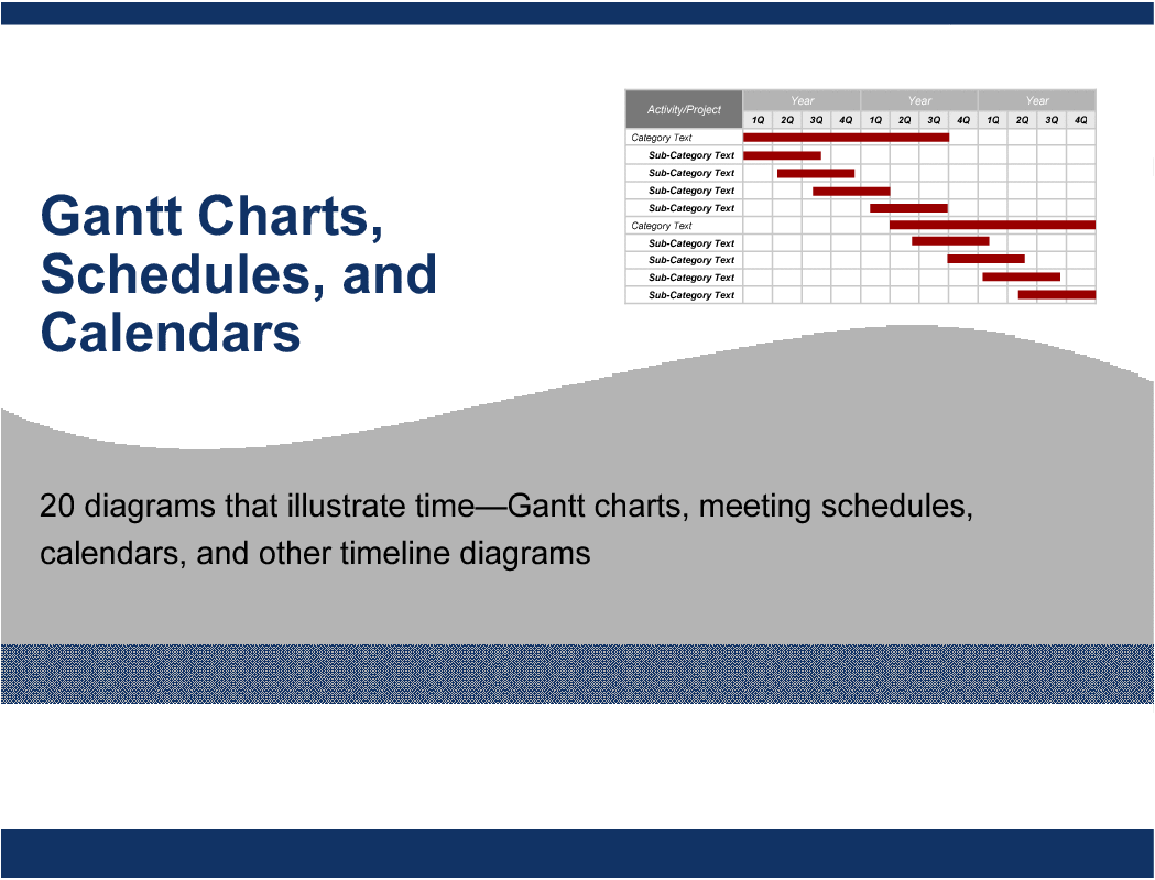 gantt charts schedules calendars powerpoint templates powerpoint