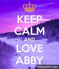 keep calm and love abby on make a gif