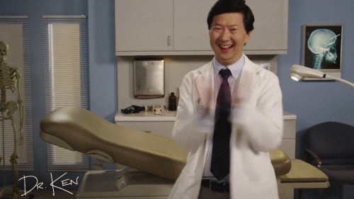 ken jeong applause gif by abc network find share on giphy