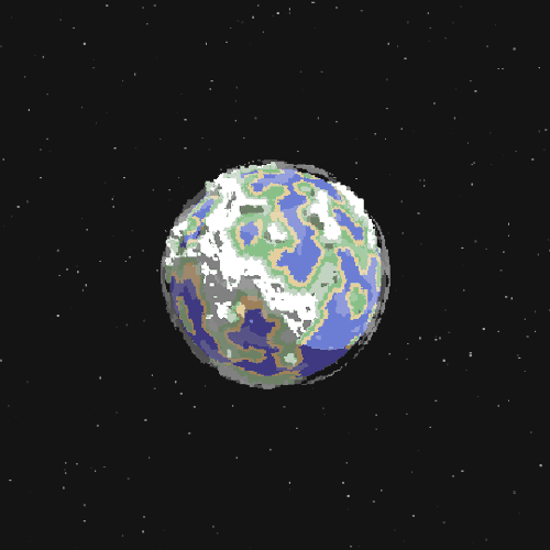 Pixel Earth Tumblr Space Gifwallpaper - LowGif