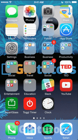 iphone ios 8 by gif find share on giphy