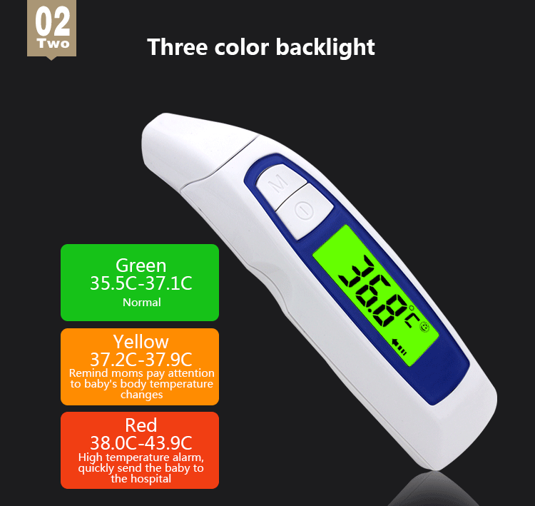 digital infrared non contact forehead ear infant baby thermometer