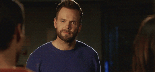 this is so funny to me joel mchale gif find share on giphy