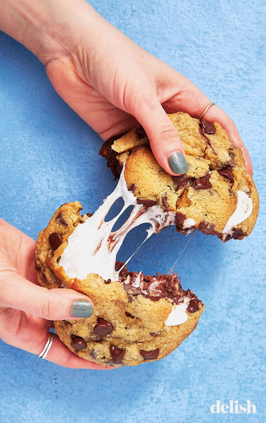 no joke these cookies are stuffed with marshmallow and gif
