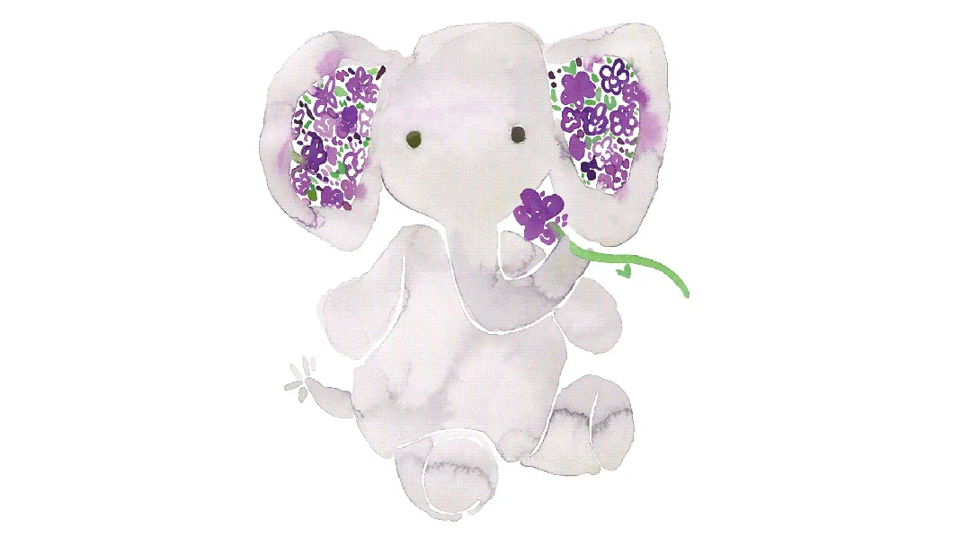 b chantecaille purple floral background