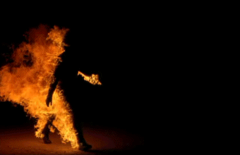 The Fireman By Joe Hill Flamethrower Fire Animated GIF Transparent ...