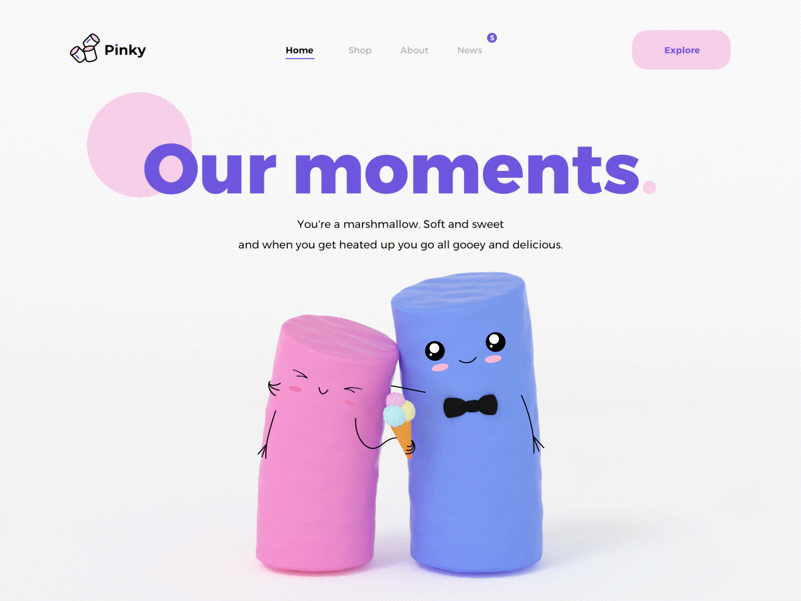 trends in ui design 2021 that will take your projects to a marshmallow gif