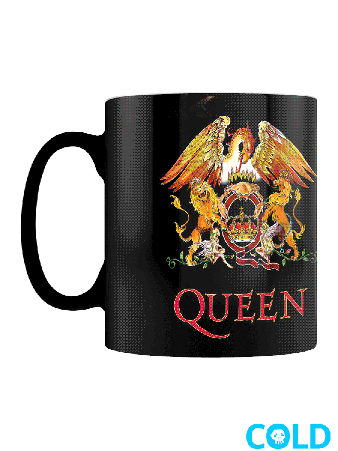 queen crest heat changing mug buy online at grindstore com metallica skull logo