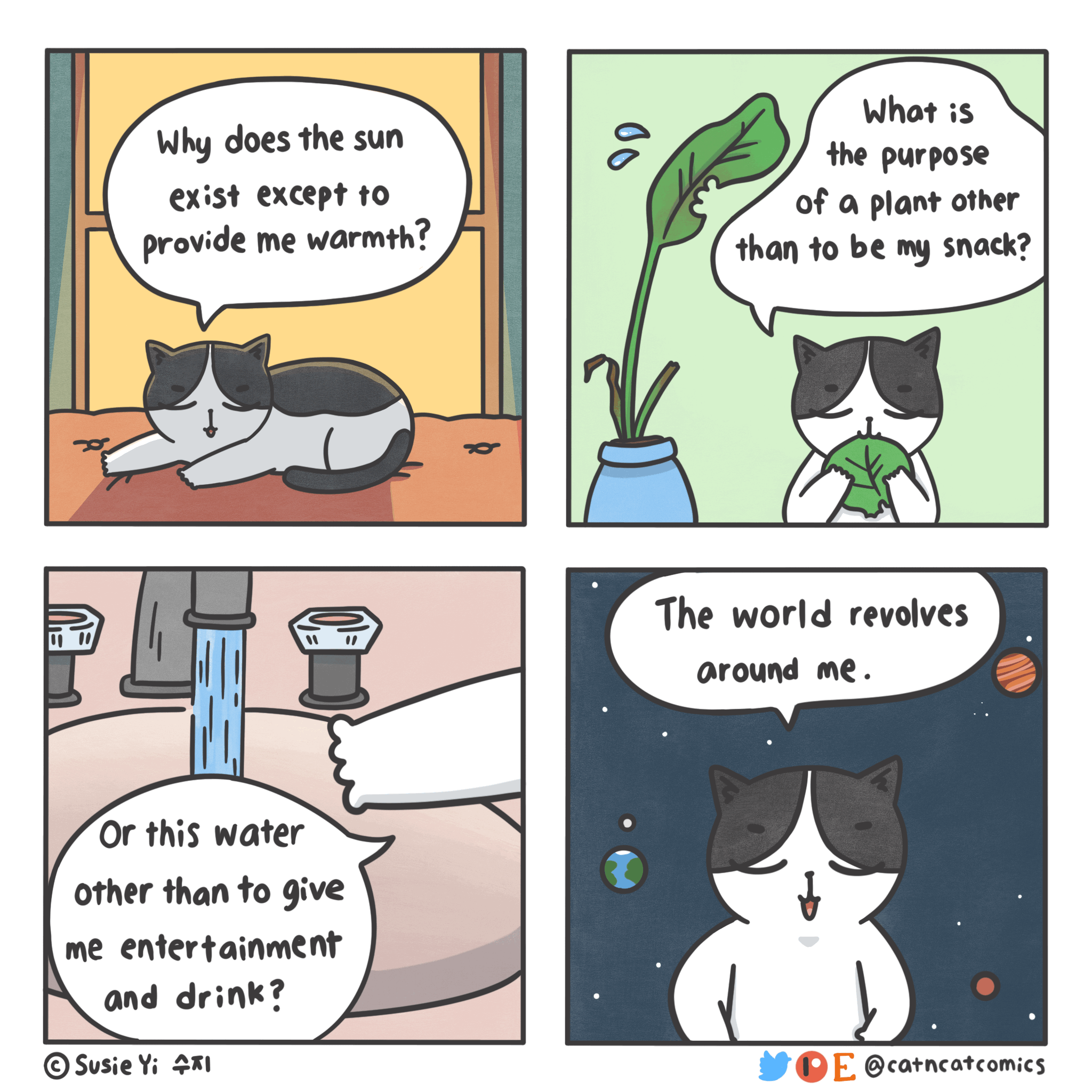i make wholesome comics about two rescue cats and their human who understands cat speak laptrinhx tons of drinking water gif