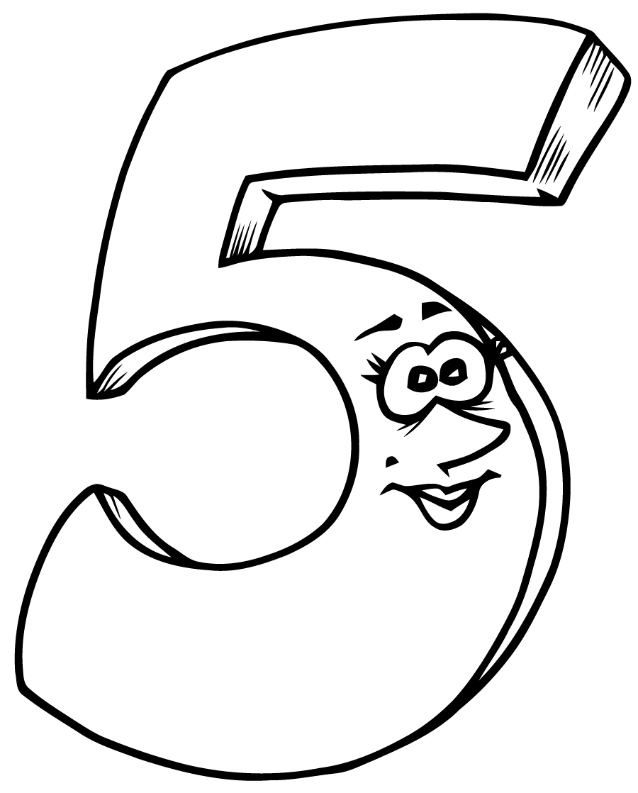 numbers coloring pages for kids printable for free