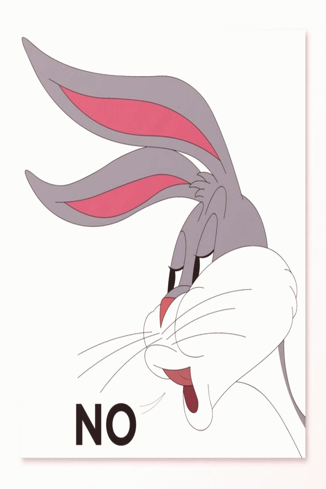 bugs bunny meme no canvas print by fantasy life medium 2020