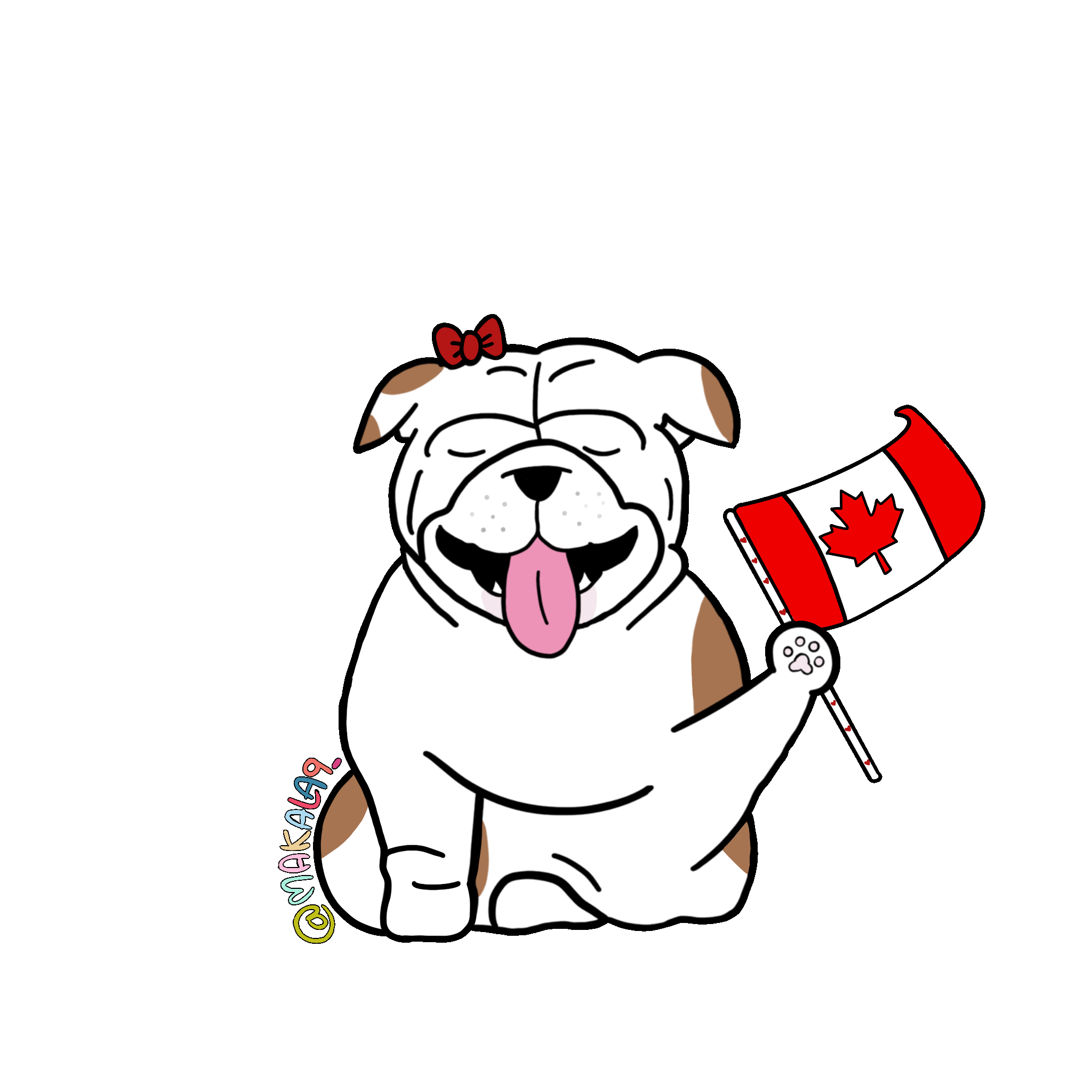 canadian wink sticker by makala9 for ios android giphy