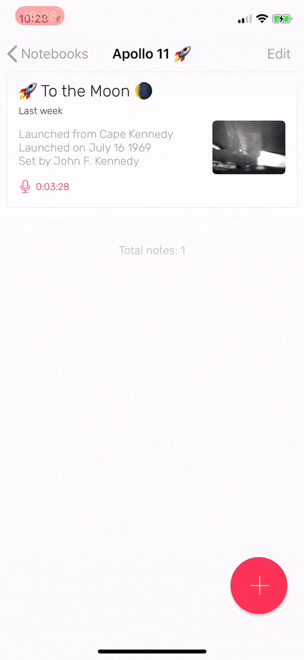 locking notes noted app