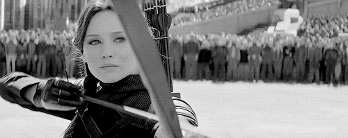 black and white mockingjay part two gif find share on