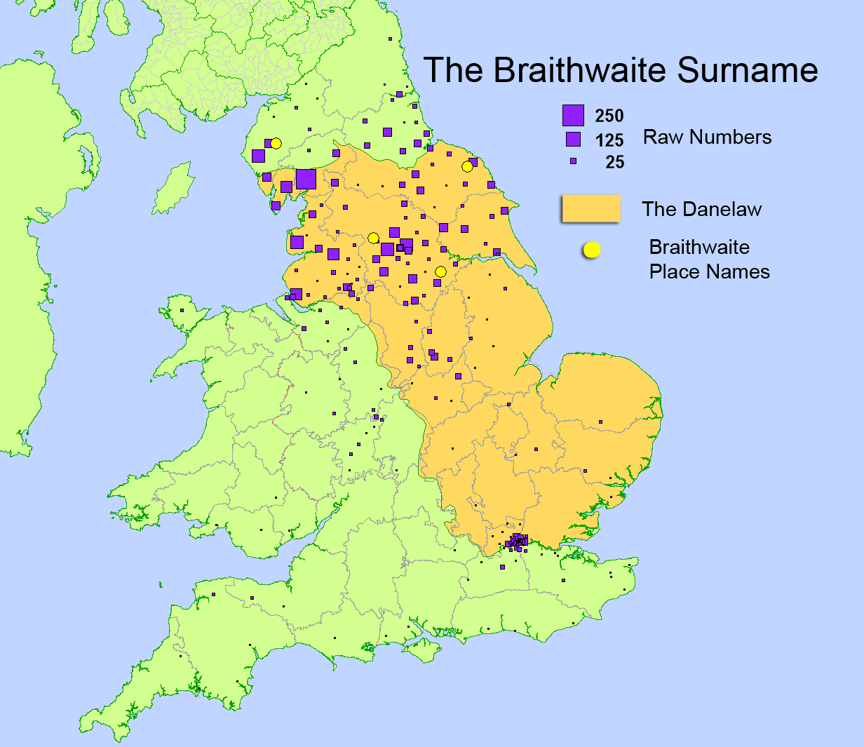 the braithwaite surname has its origins from a number of braithwaite
