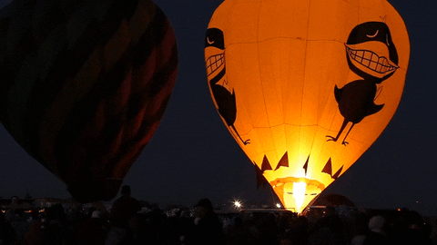 hot air balloon fire gif by jerology find share on giphy