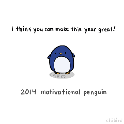 a traditional little penguin to start off the new chibird medium