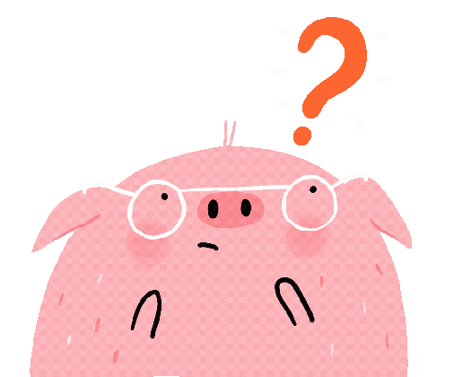 what if pig linzie hunter illustration and hand lettering cartoon thinking gif medium