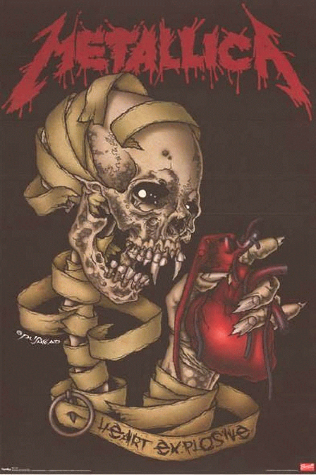 metallica poster rock music metallicaposter affiche cartel de met art band posters skull logo medium