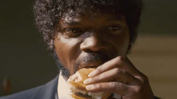 pulp fiction burger gif by miramax find share on giphy medium