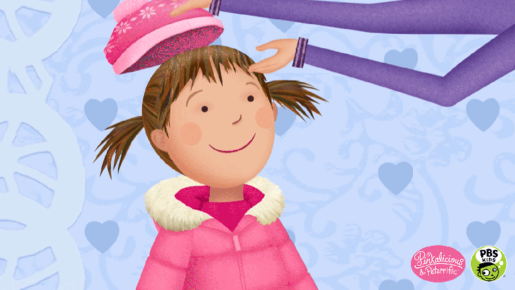 snow day pink gif by pbs kids find share on giphy medium
