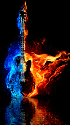animated burning guitar pictures photos and images for facebook tumblr pinterest and twitter medium