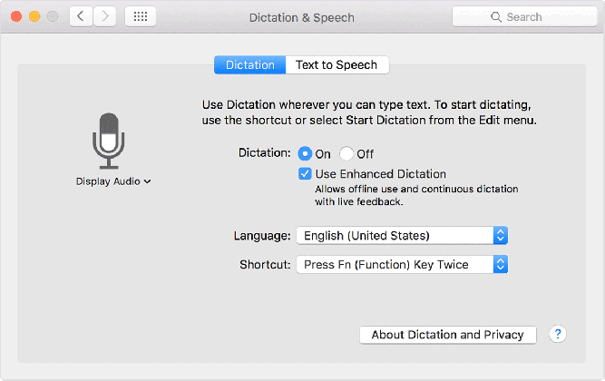 using voice dictation on your mac laptop medium