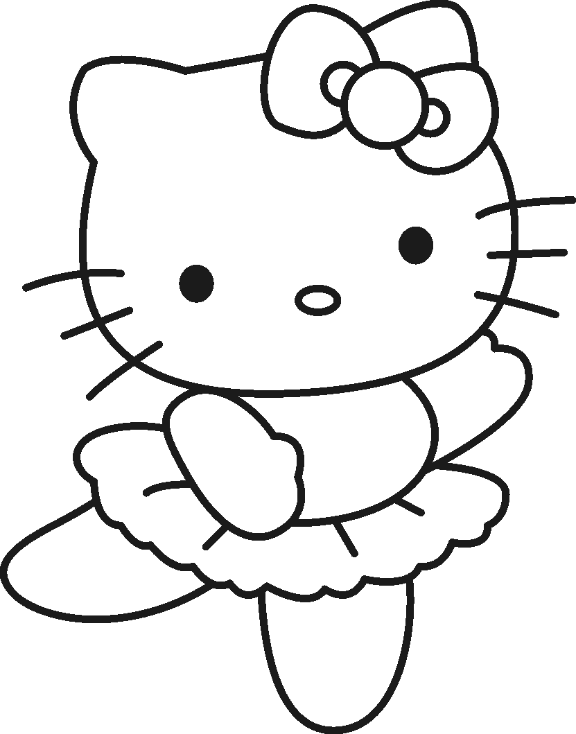 free printable hello kitty coloring pages for kids free printable medium