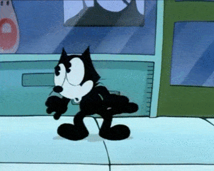 scared outta your skin felix the cat know your meme medium