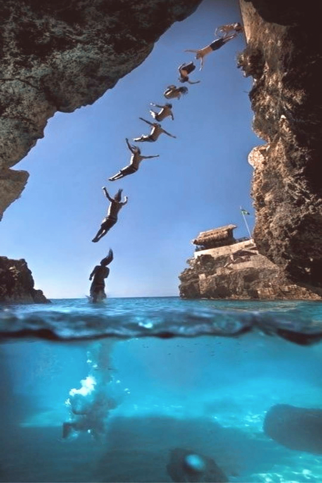 cliff diving snorkeling cliff diving klippenspringen medium