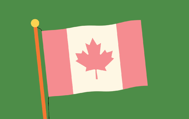canadian flag animation behance gif medium