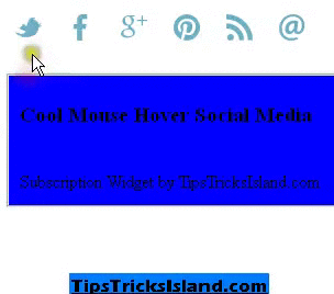 mouse hover cool social media subscription widget tips tricks island medium