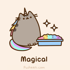 pusheenicorn i wish my cats pooped magical rainbows pusheen medium
