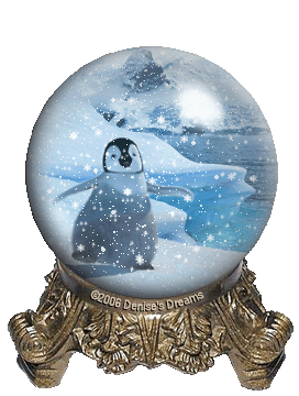 penguin snow globe gif penguin theme items pinterest globe medium