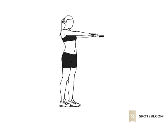 lunge twist illustrated exercise guide medium