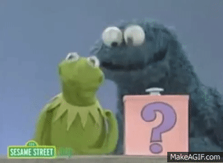 kermit and cookie monster mystery box on make a gif medium