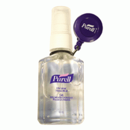 retractable clothing clip for hand hygiene 60ml gojo purell bottles medium