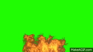 fire flames green screen on make a gif medium