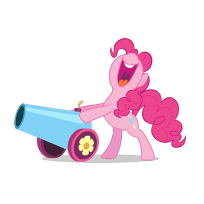 image 1431023 safe pinkie pie animated gif party cannon pony medium