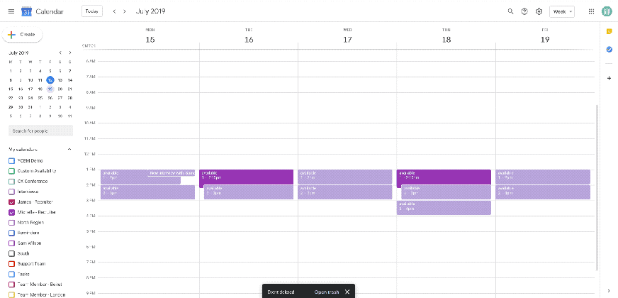 what happens to my bookings if i change linked calendar animated calander medium