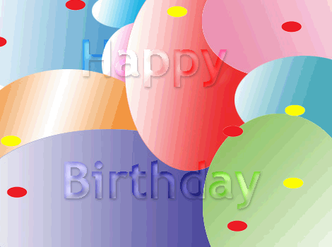 happy greetings congrats birthday ecard colorful circles greeting medium