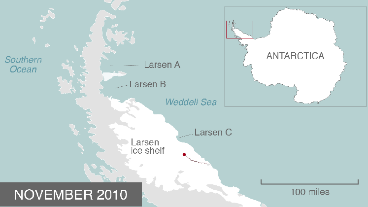 researchers continue to watch a massive rift in antarctica medium