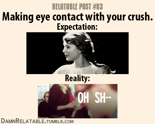 making eye contact with your crush true statements pinterest medium