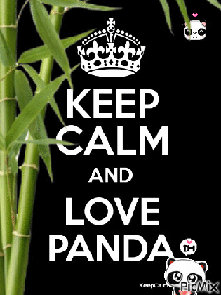 keep calm and love panda picmix medium