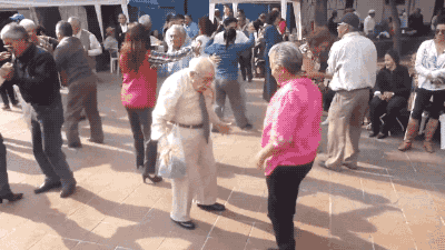elderly dance gif find share on giphy medium